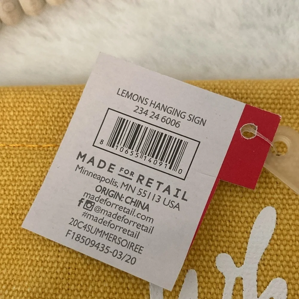 Target BP When Life Gives You Lemons Hanging Sign